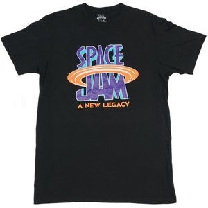 Space Jam A New Legacy Black Graphic T-Shirt